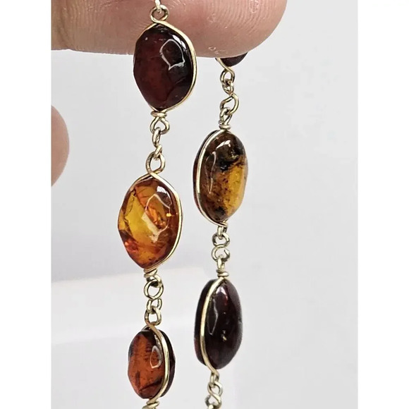 Vintage Handmade Delicate Large Amber Necklace [Variable Sizes] *Read Desc* - Picture 11 of 12